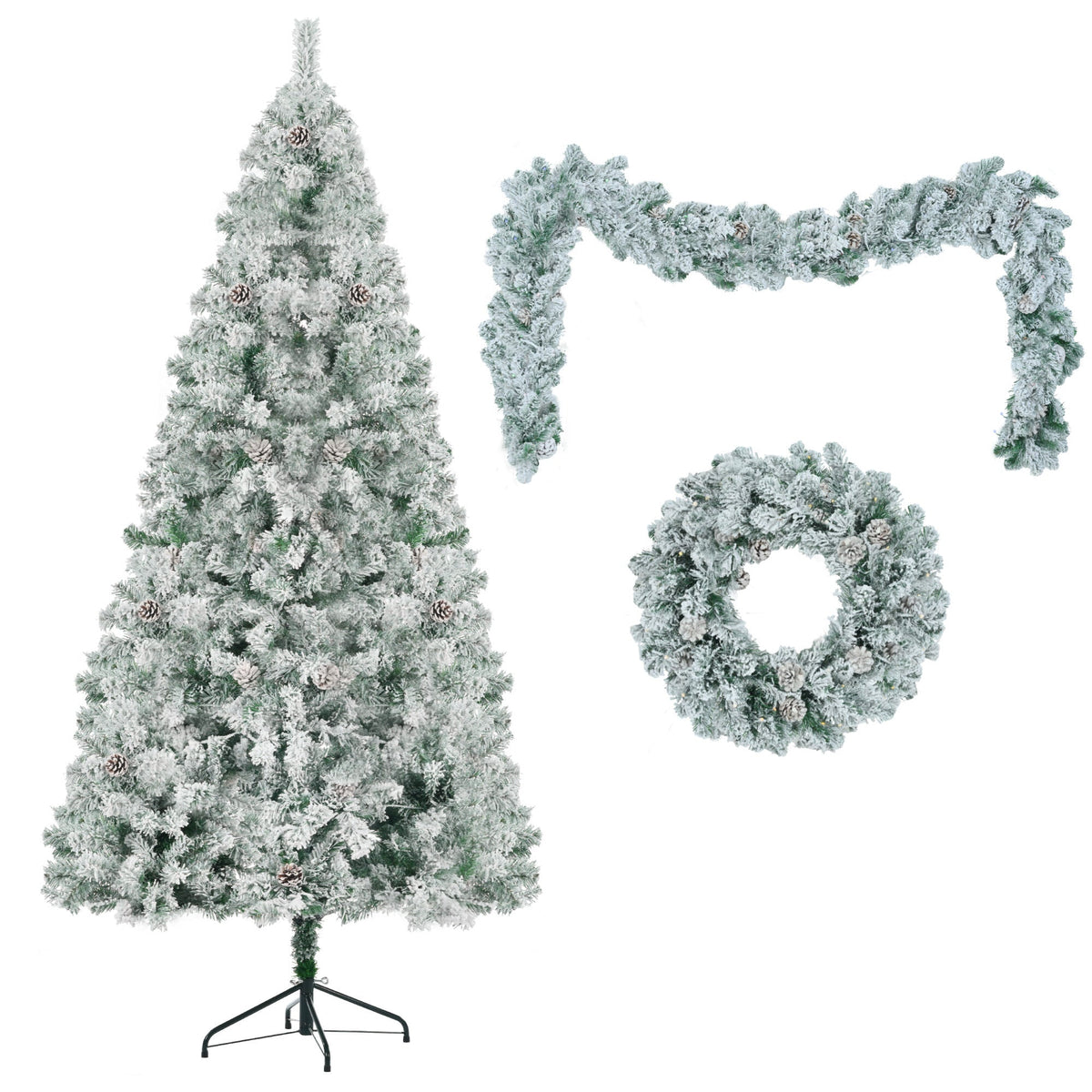 6ft Snow-Covered Christmas Tree
