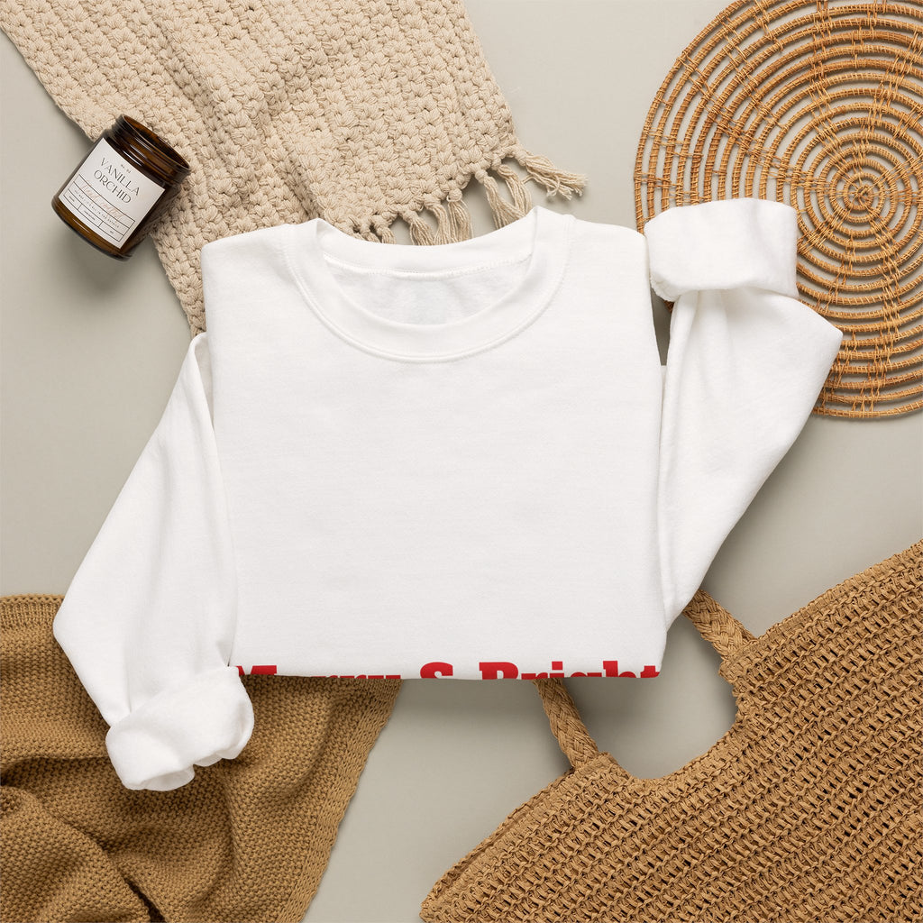 Merry & Bright Christmas Crewneck Sweatshirt