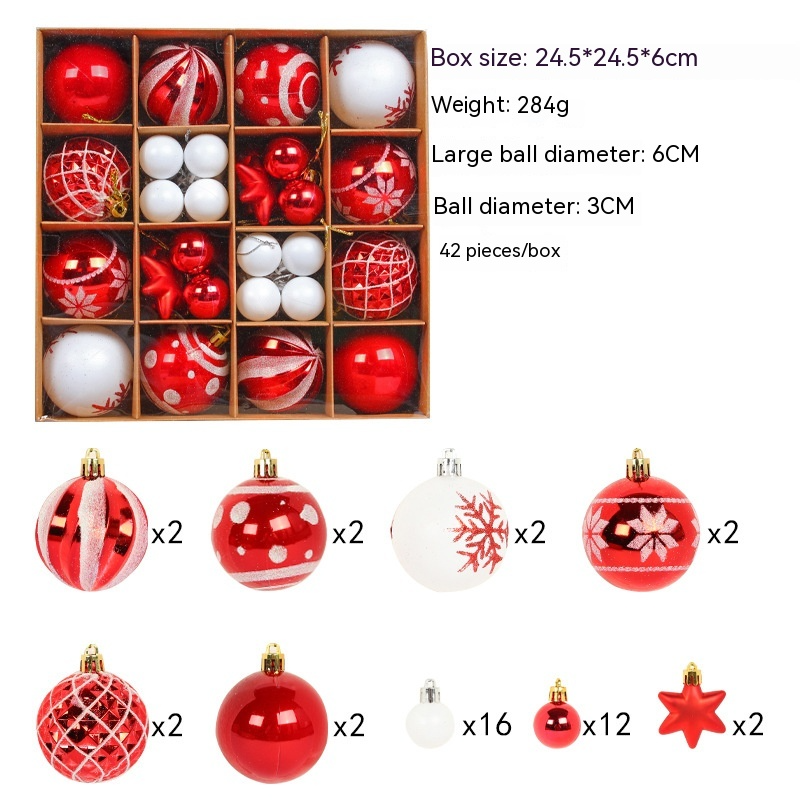 Colorful Christmas Ball Ornament Set