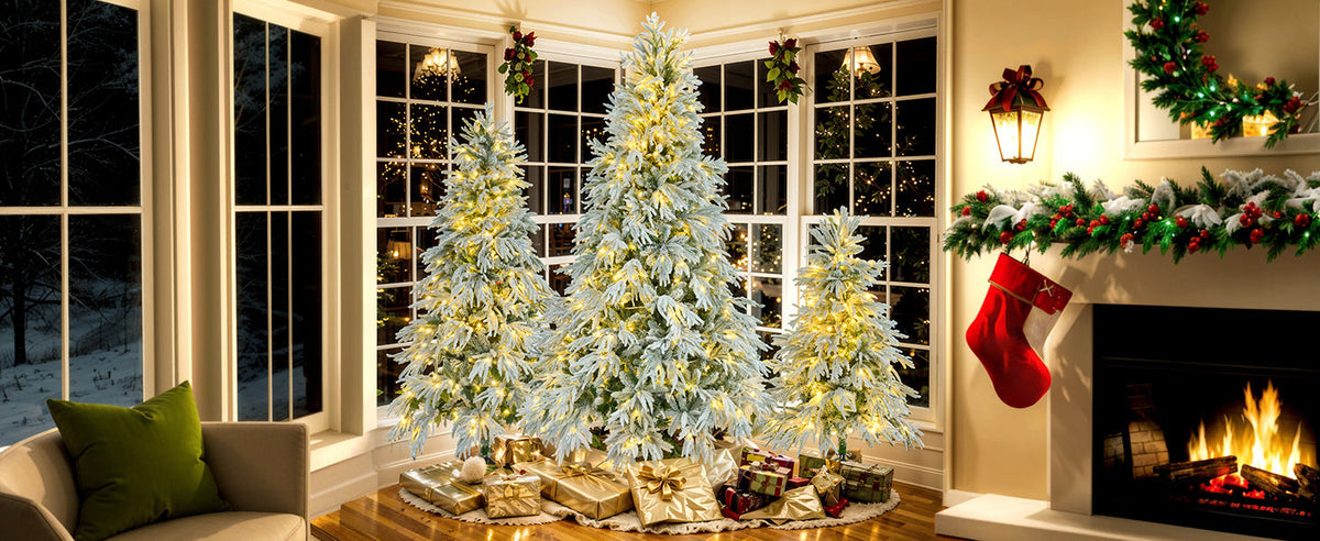 6ft Snow-Dusted Spruce Christmas Tree