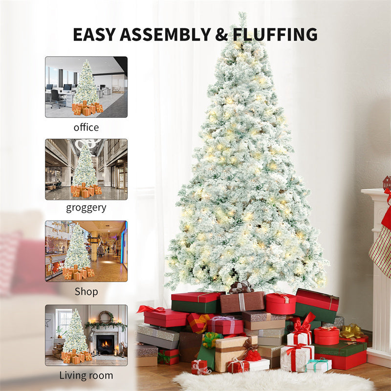 Premium Snow-Flocked Artificial Christmas Tree