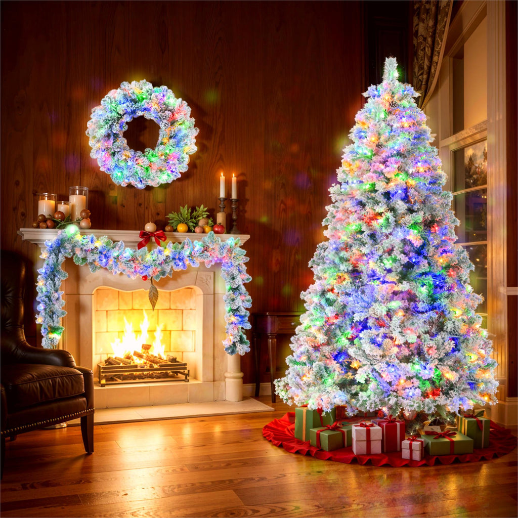 6ft Snow-Covered Christmas Tree