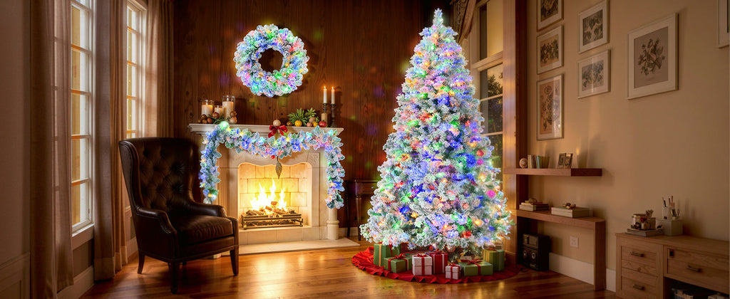 6ft Snow-Covered Christmas Tree