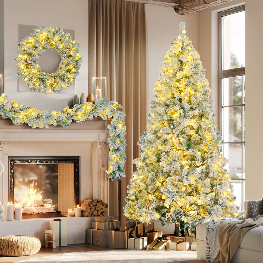 6ft Snow-Covered Christmas Tree