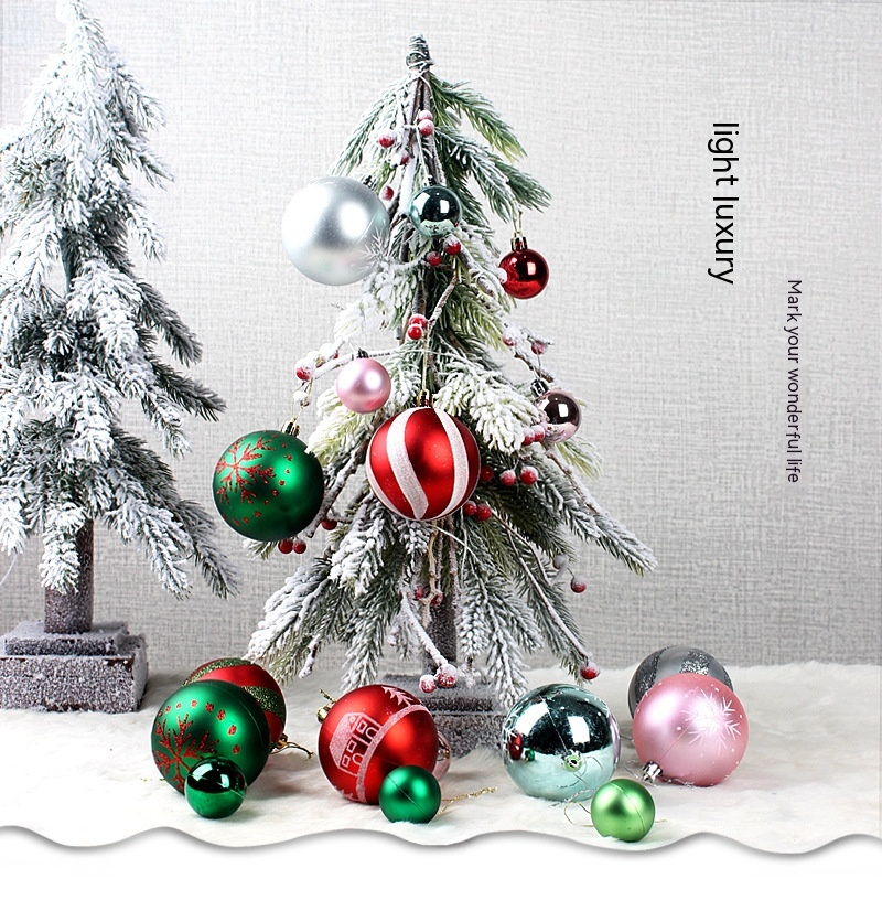 Colorful Christmas Ball Ornament Set