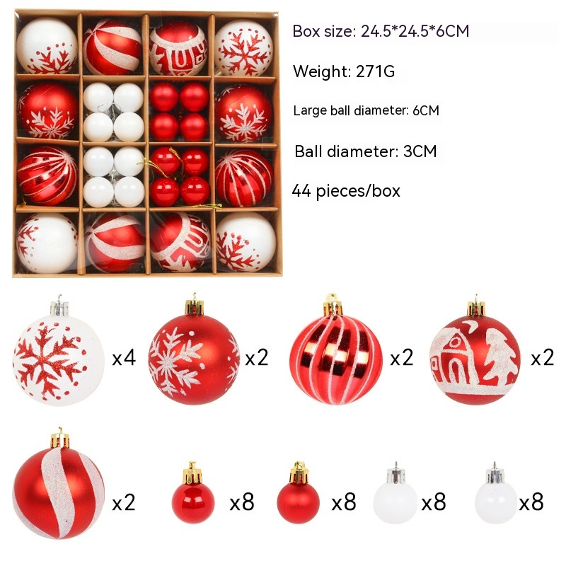 Colorful Christmas Ball Ornament Set