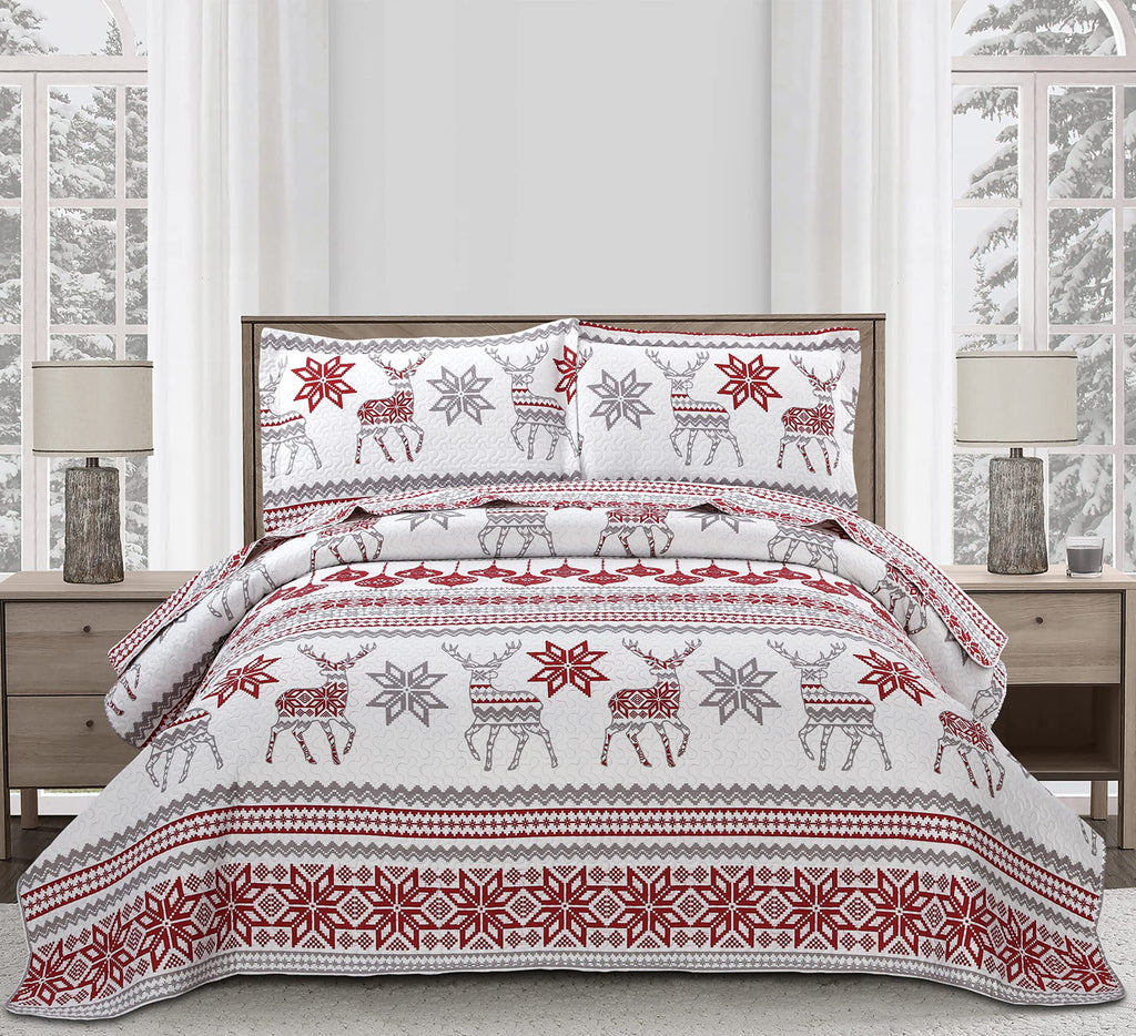 Christmas Quilt Set - Queen Size