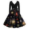 Vintage-Style Christmas Dress for Women