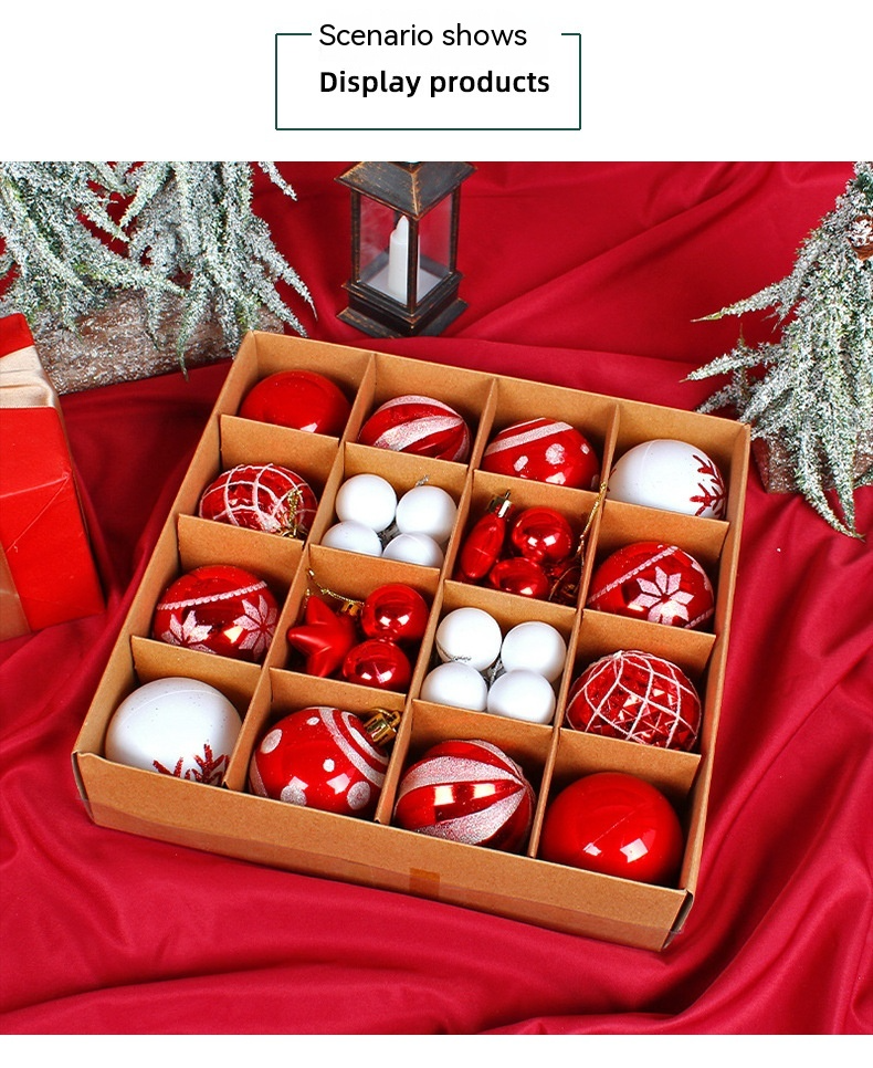 Colorful Christmas Ball Ornament Set