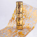 Gold Poinsettia Christmas Table Runner