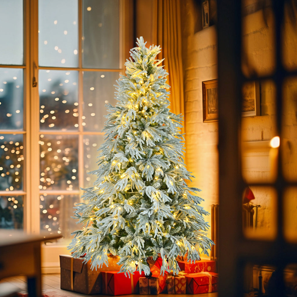 6ft Snow-Dusted Spruce Christmas Tree