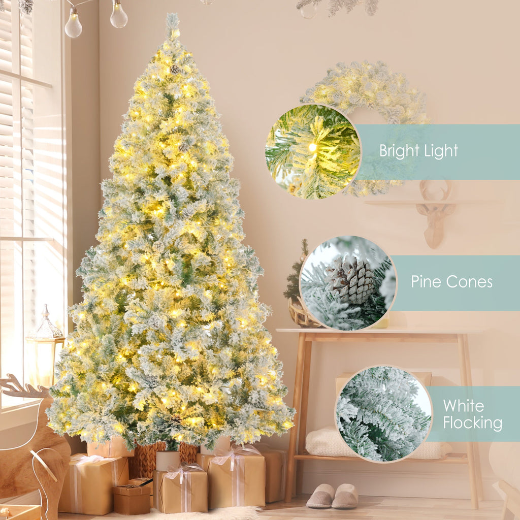 6ft Snow-Covered Christmas Tree