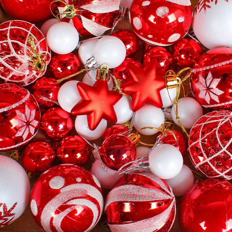 Colorful Christmas Ball Ornament Set