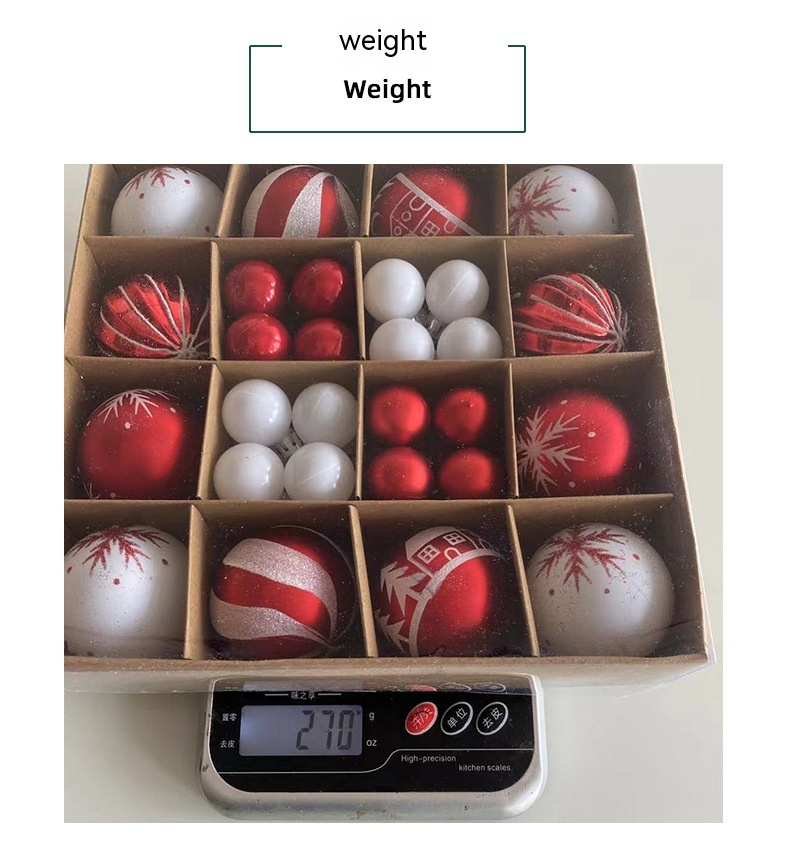Colorful Christmas Ball Ornament Set