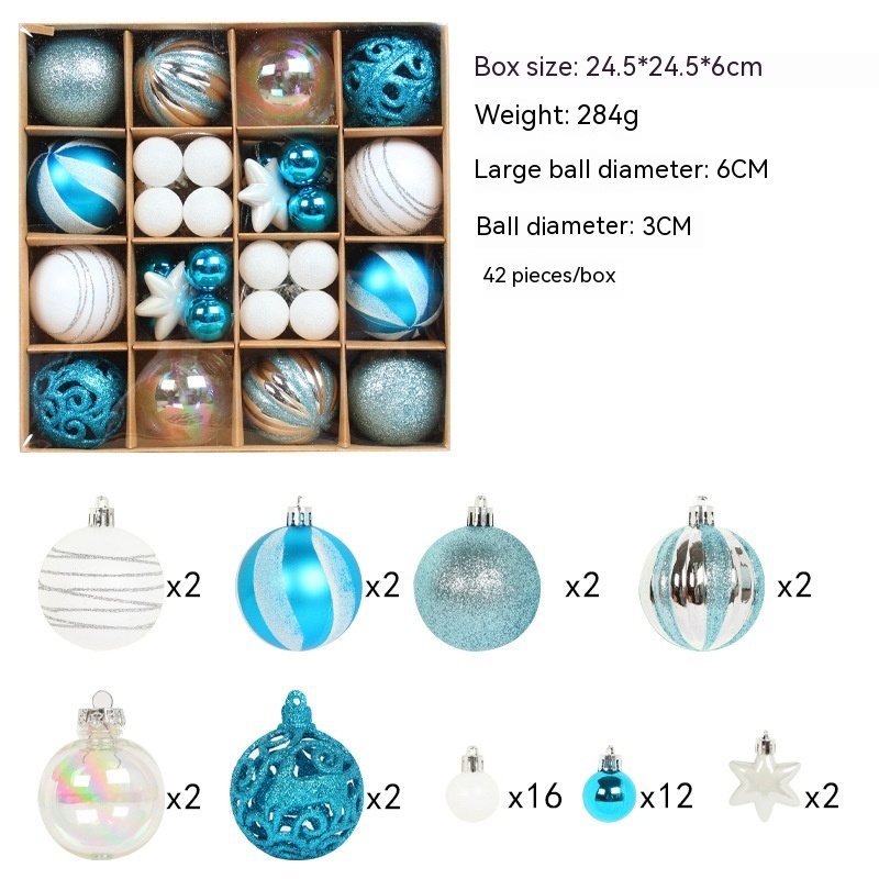 Colorful Christmas Ball Ornament Set
