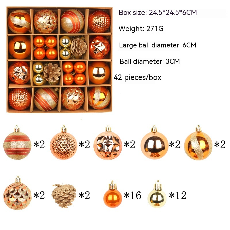 Colorful Christmas Ball Ornament Set